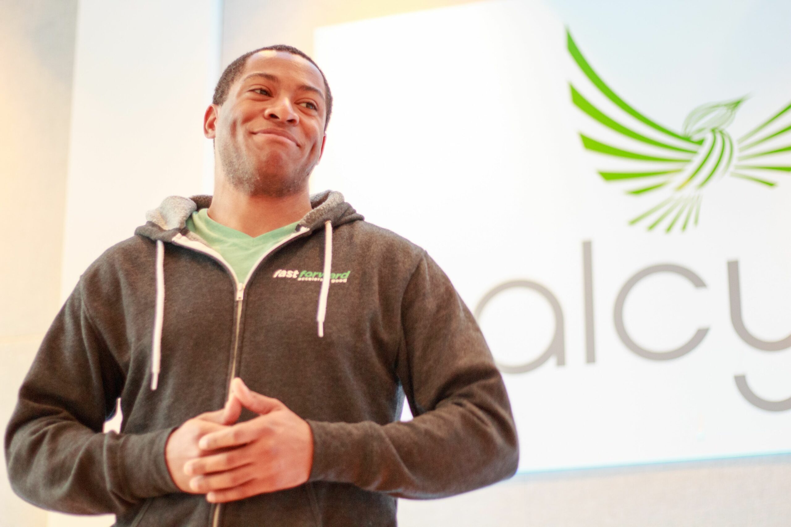 Halcyon fellow presenting